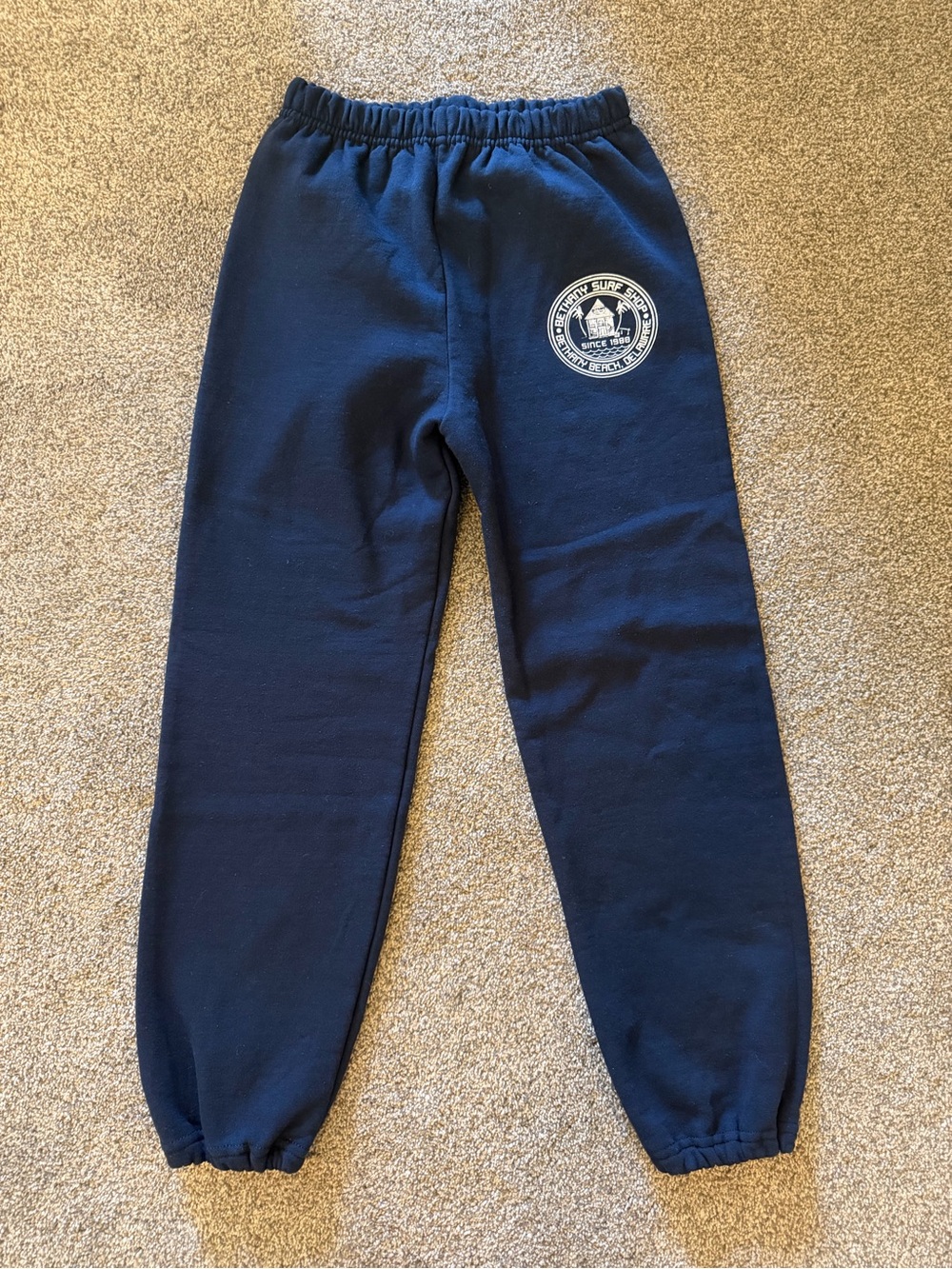 Kids Navy Sweatpants with Badge